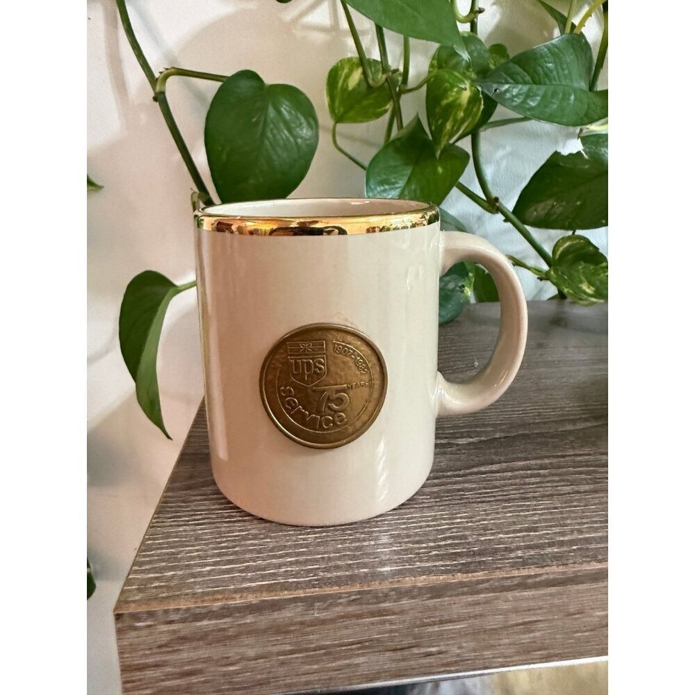 UPS 75 years of service mug